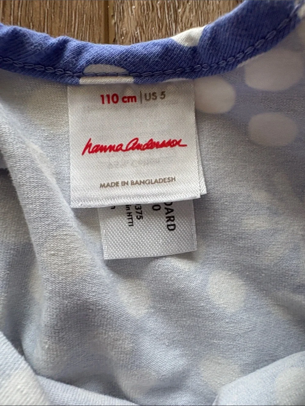 Hanna Andersson Long Sleeve Skater Dress  abstract stars print size 5